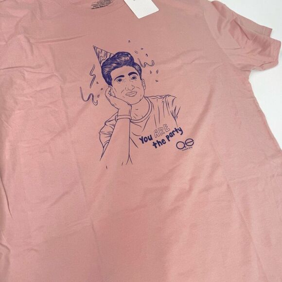 Queer Eye Tee Shirt Mens Large You are the Party Pink New Crewneck LGTBQ Pride - Picture 4 of 8